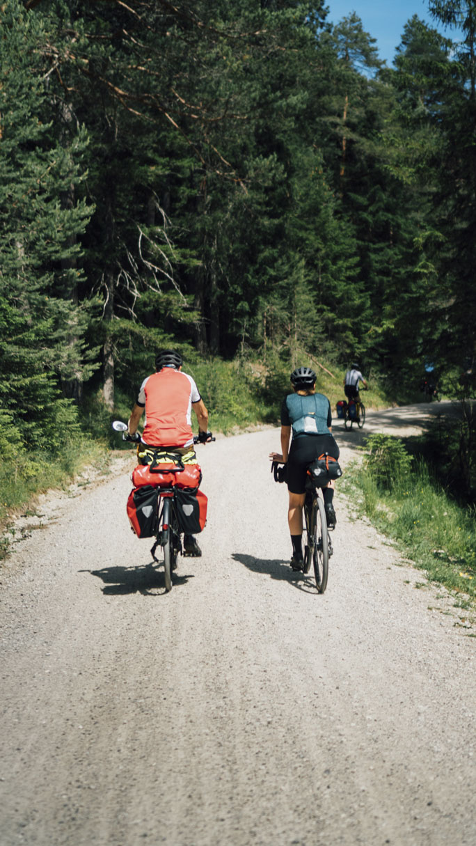 Bikepacking sur la piste cyclable de l'Isar