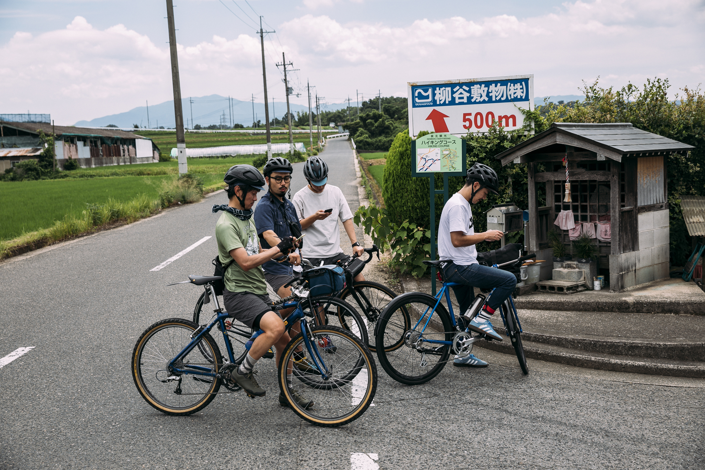 probando bicicletas de gravel en Japón con Shimano GRX Limited