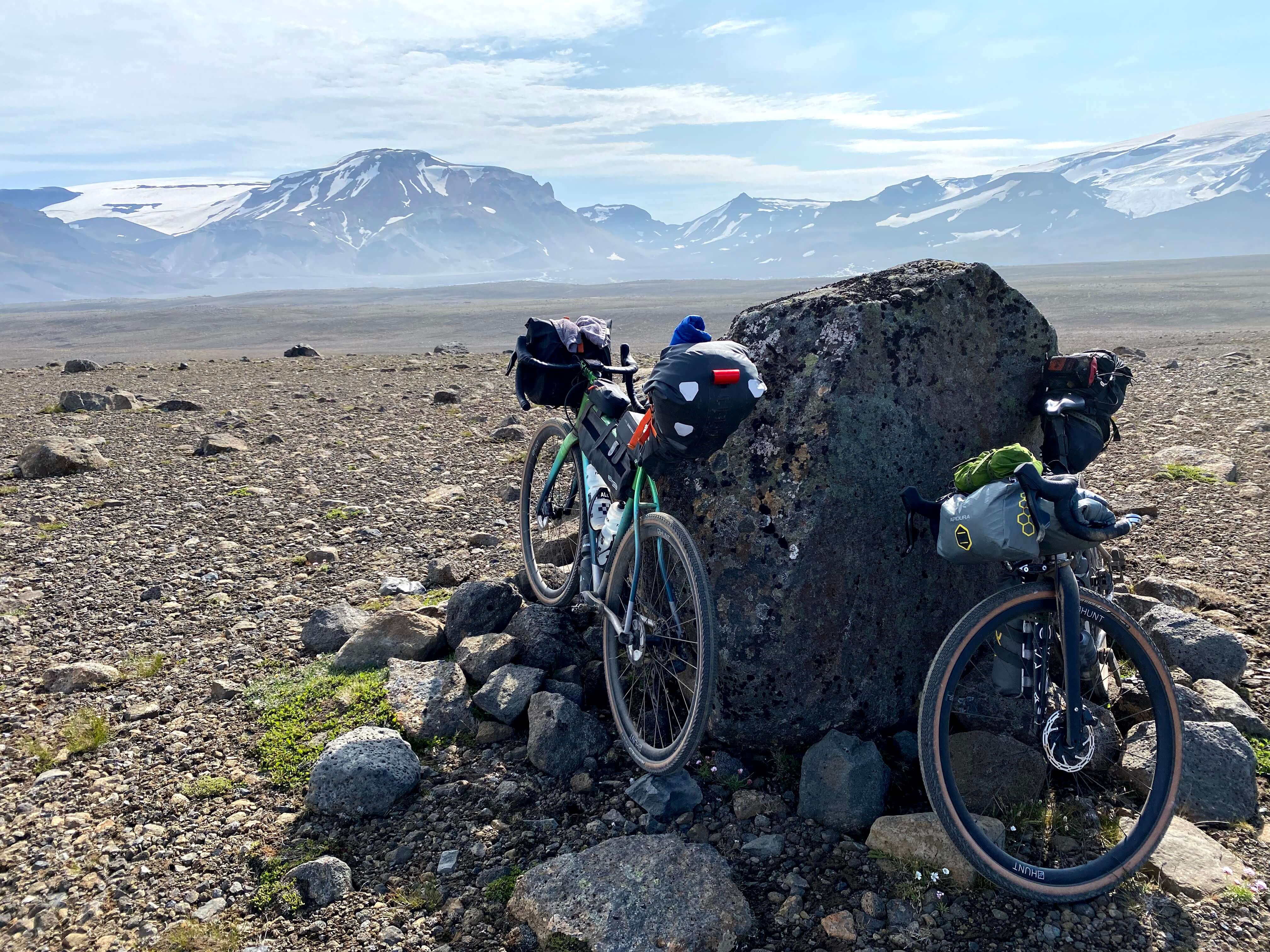 bikepacking through Iceland shimano GRX gravel bikes