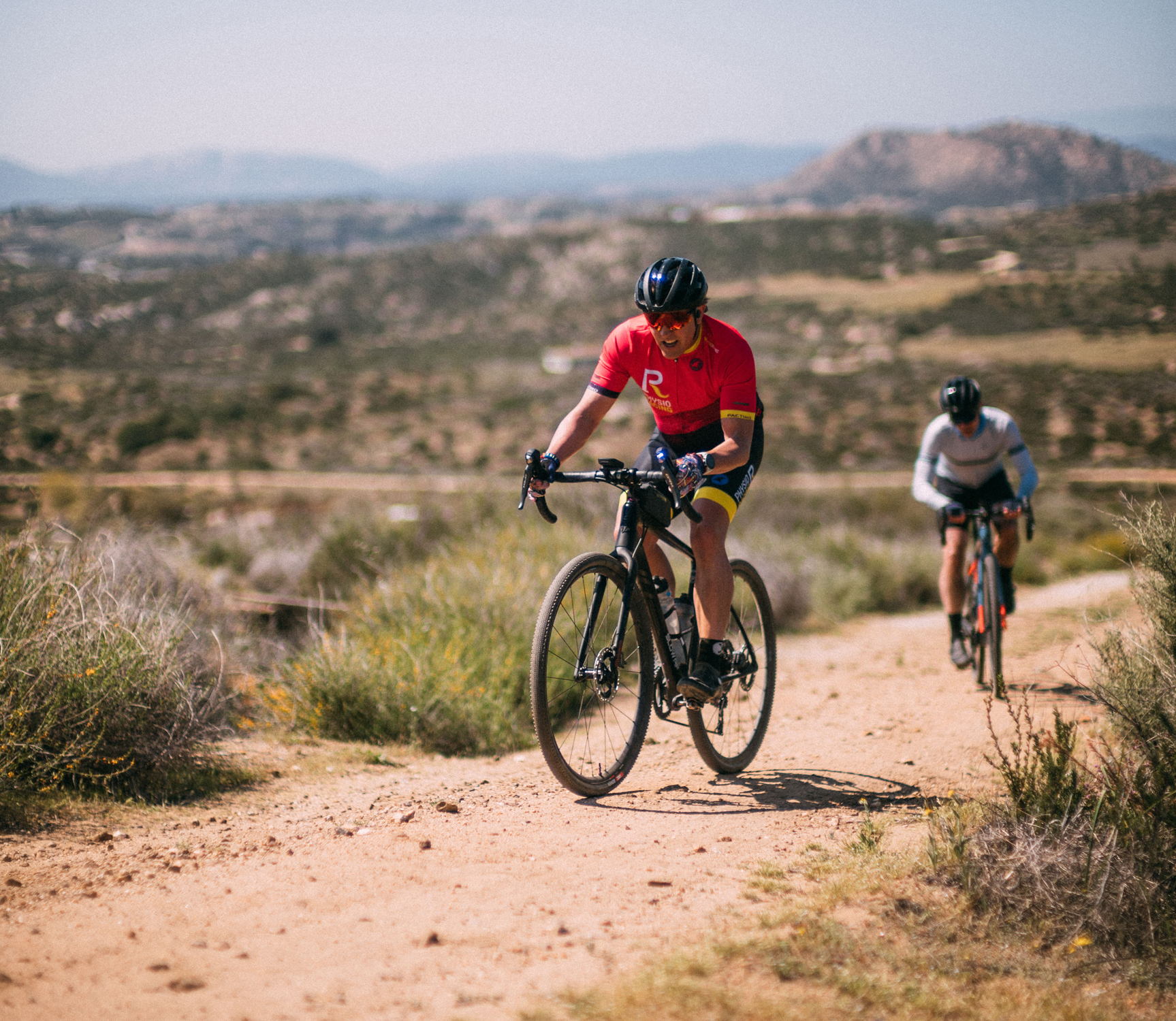 riding up hill with shimano GRX