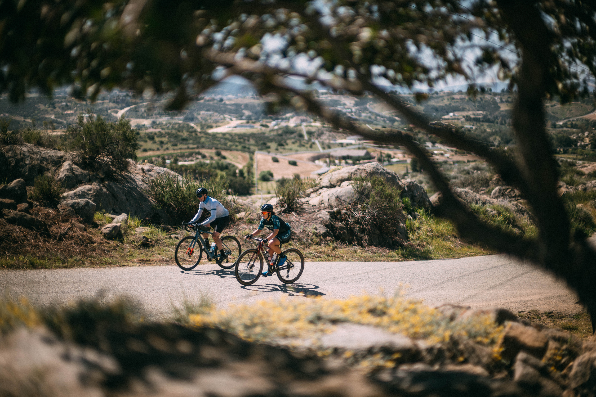 Amanda riding a Shimano GRX gravel bike